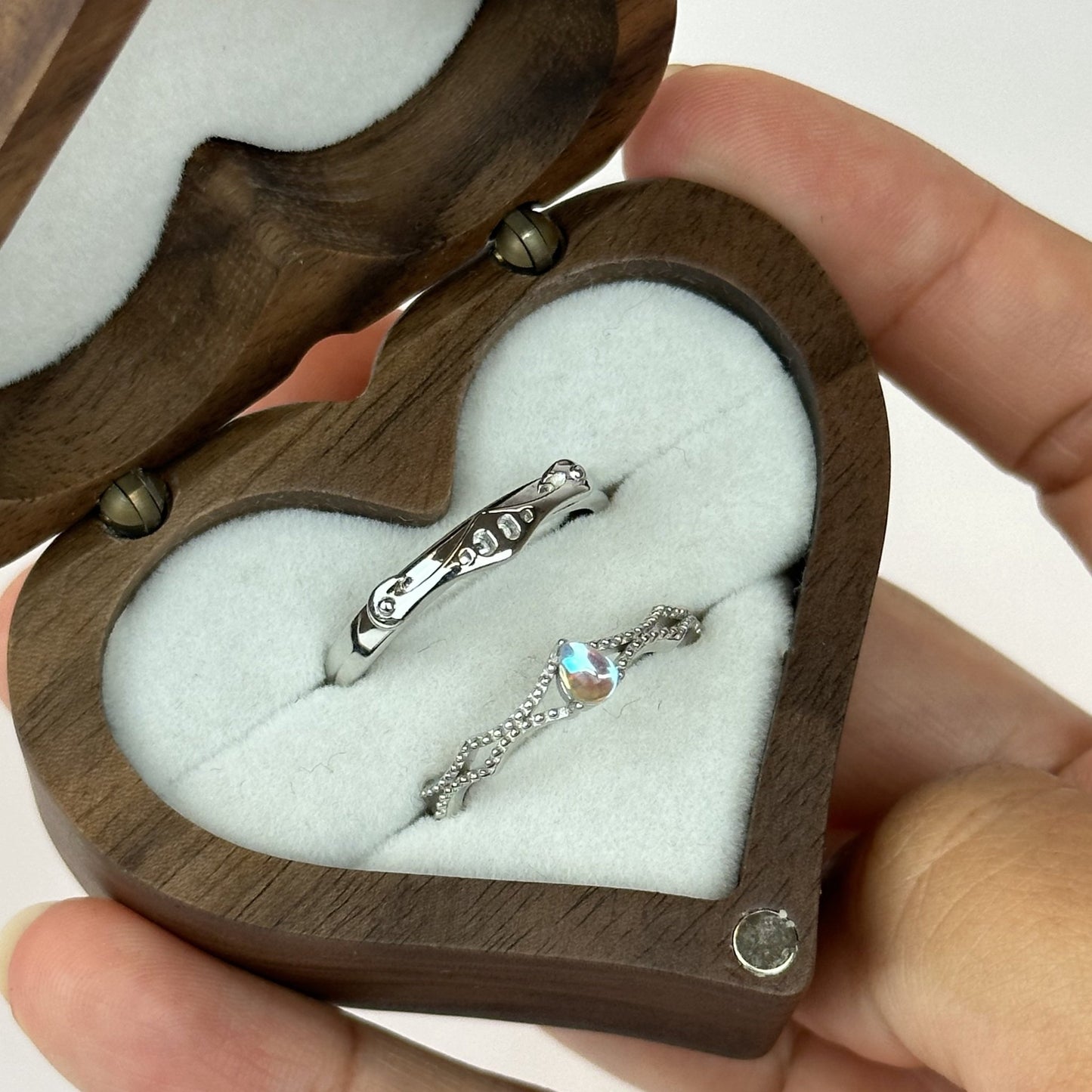 Knight & Princess Opal Ring Set - CouplesPicks