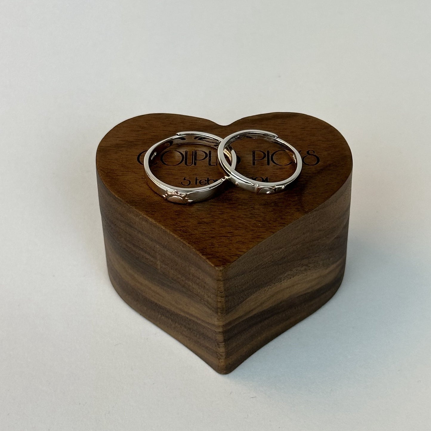 Orange Sun and Moon Ring Set - CouplesPicks