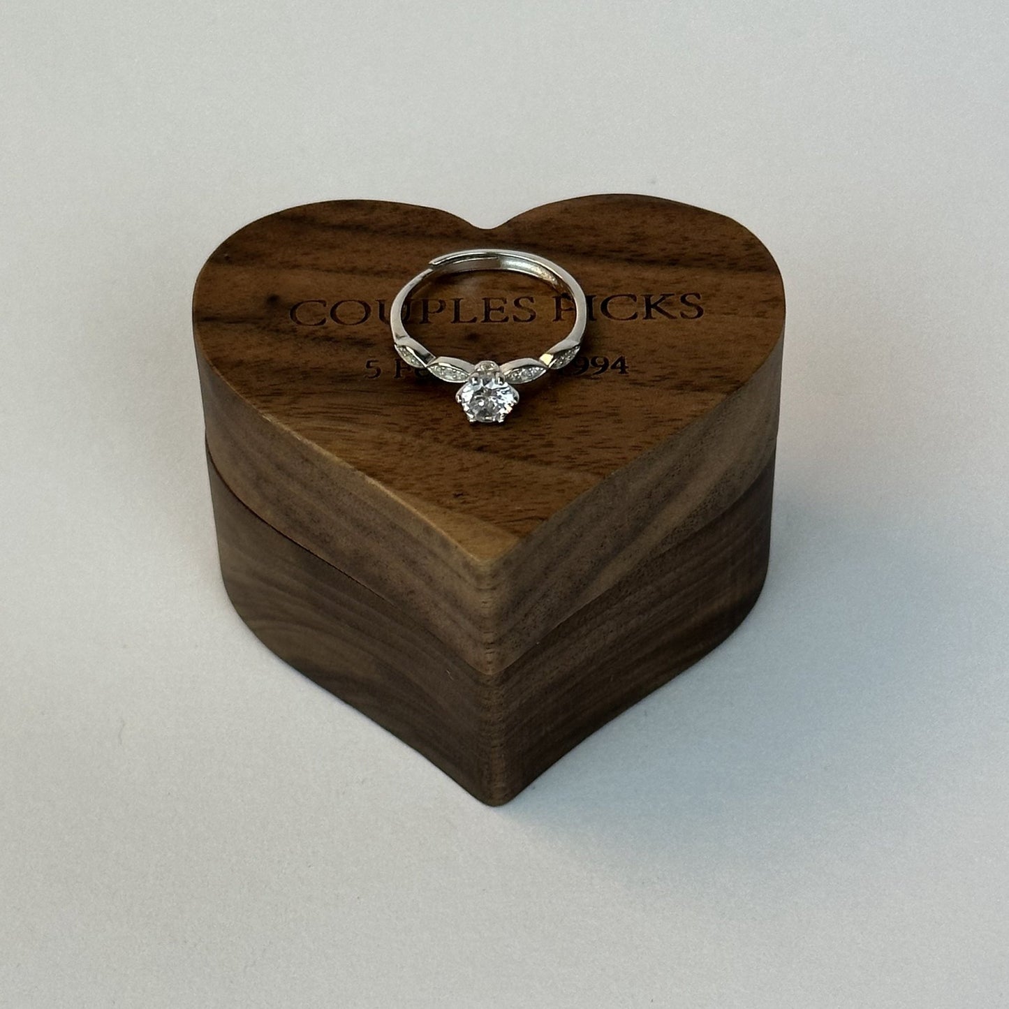 Princess Solitaire Ring - CouplesPicks