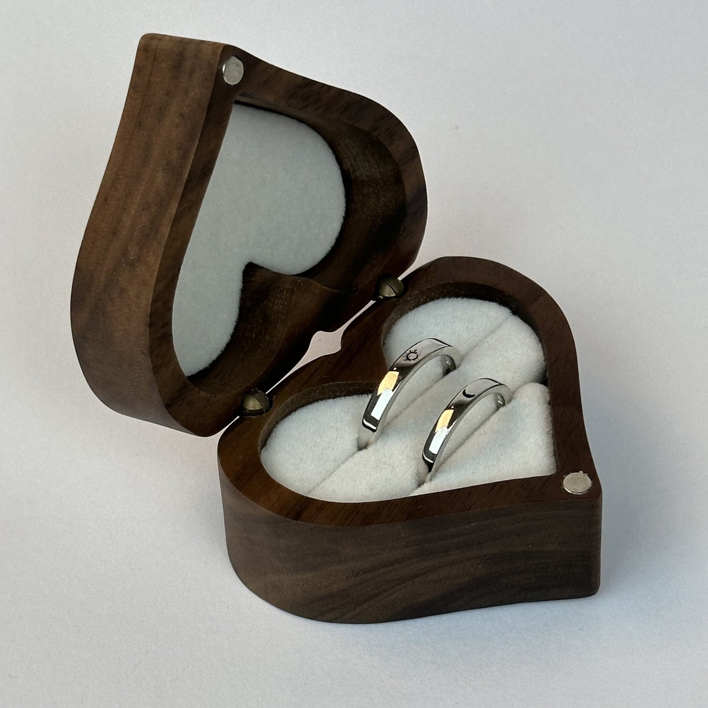 Simple Sun and Moon Ring Set - CouplesPicks