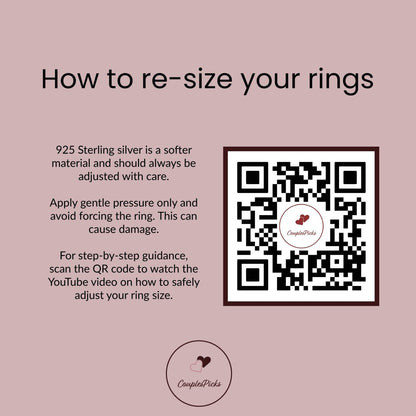 925 Sterling Silver Adjustable Ring Black Color - Changing Domed Design | “Obrynn - CouplesPicks