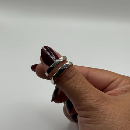 925 Sterling Silver Adjustable Ring Domed Design | “Sylvaren - CouplesPicks
