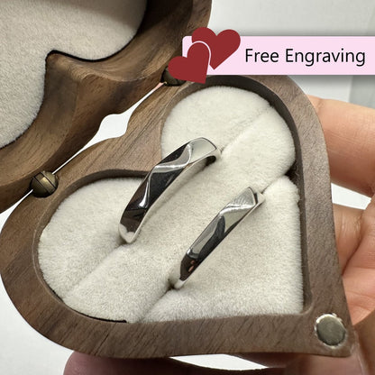 925 Sterling Silver Adjustable Ring – Domed Design | “Sylvaren” - CouplesPicks