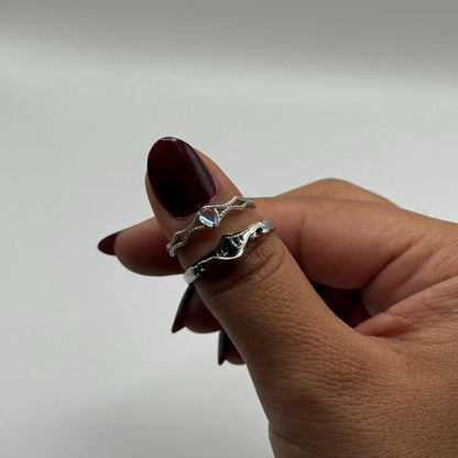 925 Sterling Silver Adjustable Ring Elven Design | “Aetheris - CouplesPicks