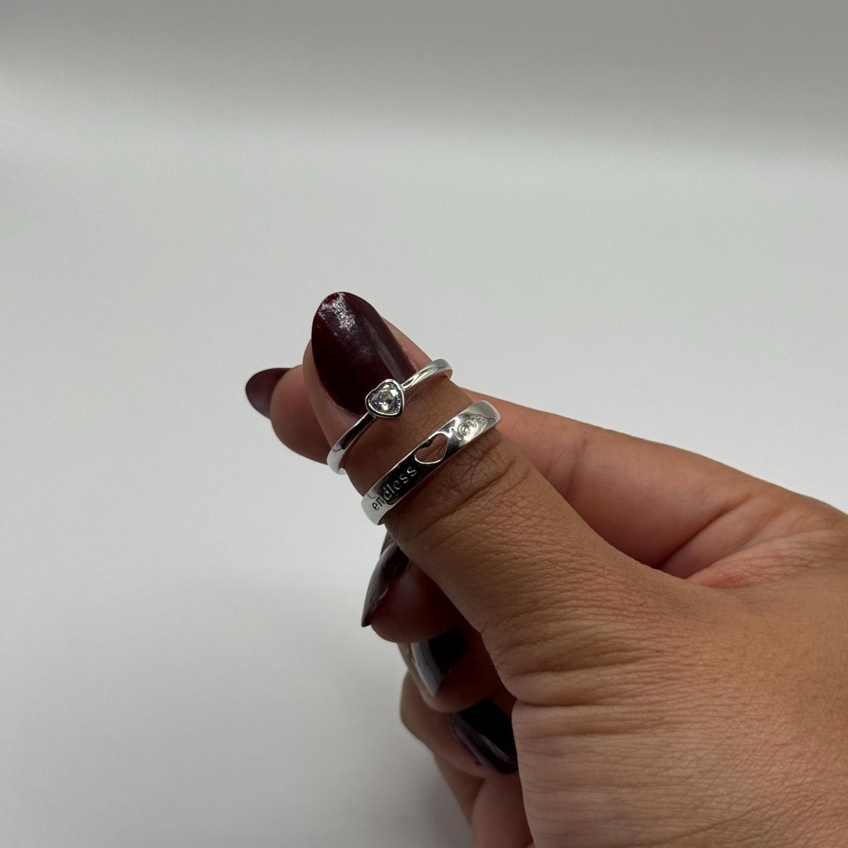 925 Sterling Silver Adjustable Ring Endless Love Design | “Eternelle - CouplesPicks