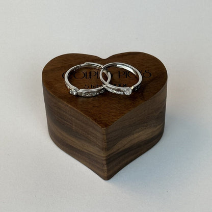 925 Sterling Silver Adjustable Ring – Forever Love Design | “Lunareth” - CouplesPicks