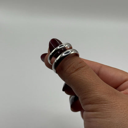 925 Sterling Silver Adjustable Ring Minimalist Design | “Aeloria - CouplesPicks