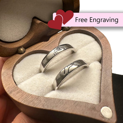 925 Sterling Silver Adjustable Ring Pinky Promise Design | “Veythar - CouplesPicks