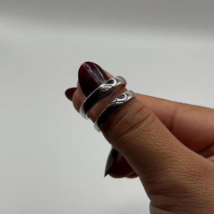 925 Sterling Silver Adjustable Ring Pinky Promise Design | “Veythar - CouplesPicks