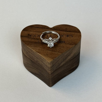 925 Sterling Silver Adjustable Ring – Princess Crown Zirconia Design | “Coronelle” - CouplesPicks
