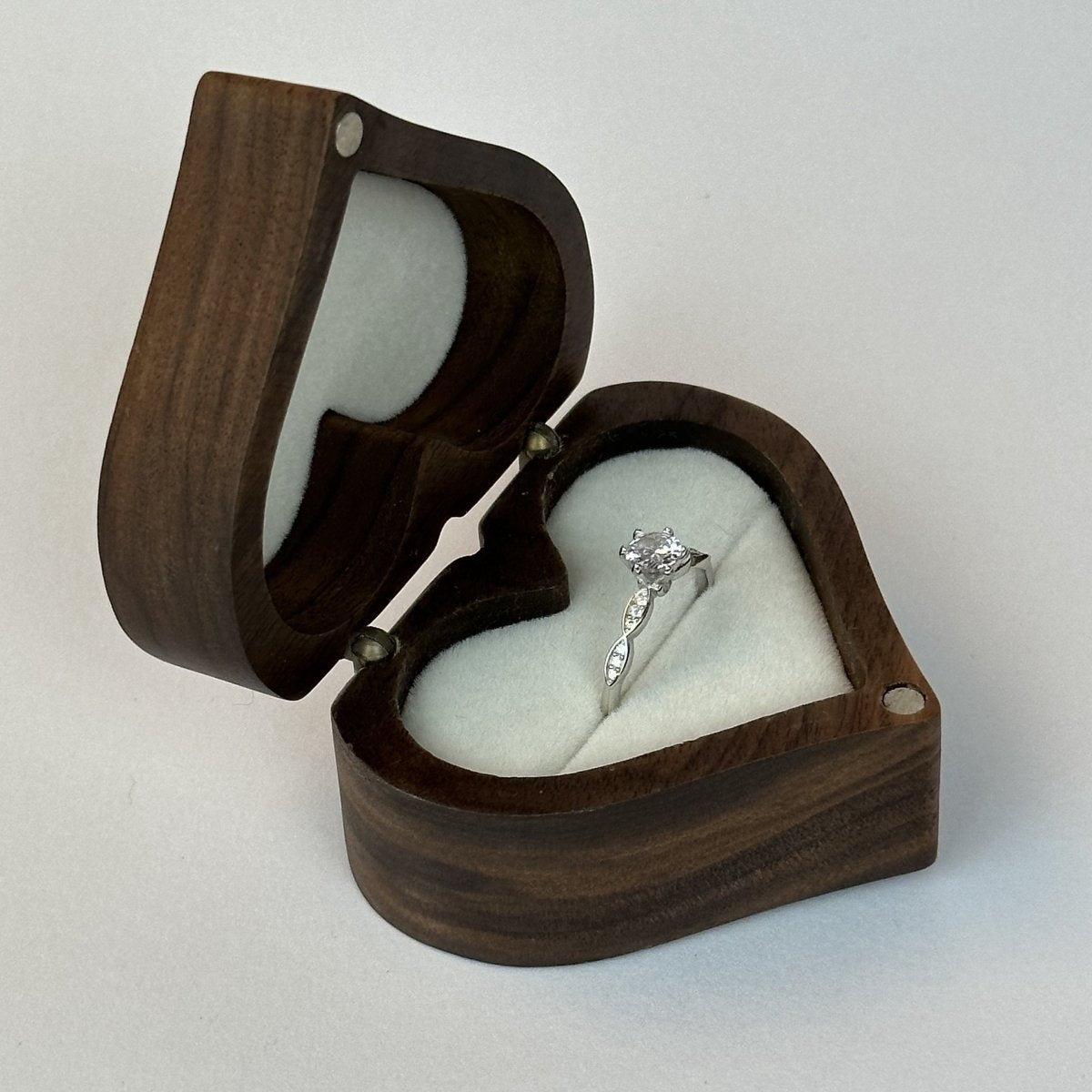 925 Sterling Silver Adjustable Ring Princess Cut Zirconia Design | “Elaris - CouplesPicks