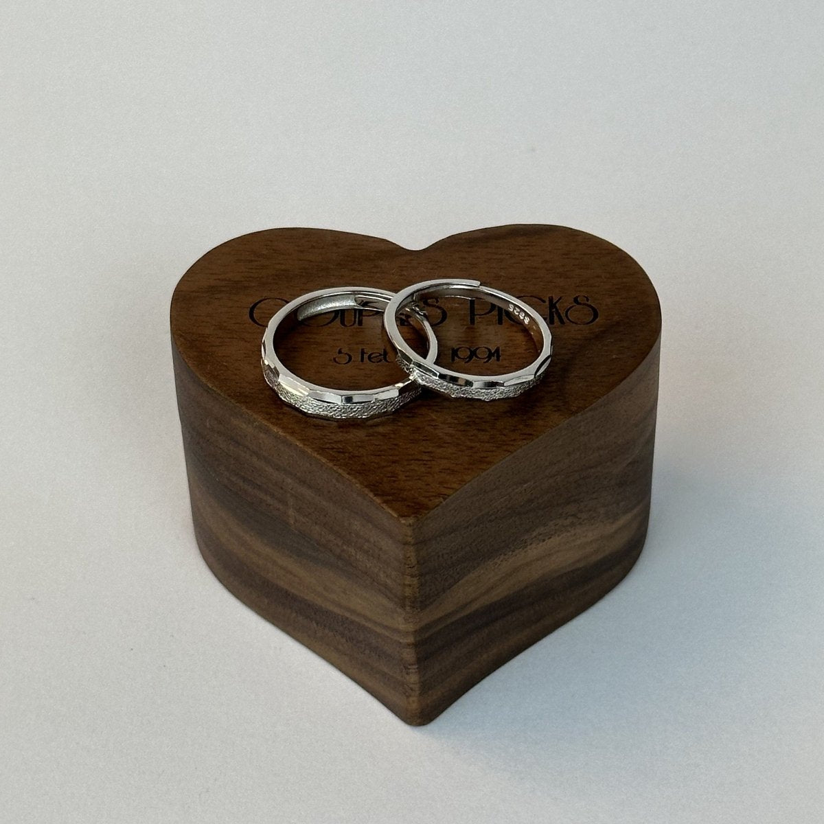 925 Sterling Silver Adjustable Ring – Sanded Path Design | “Myrralis” - CouplesPicks