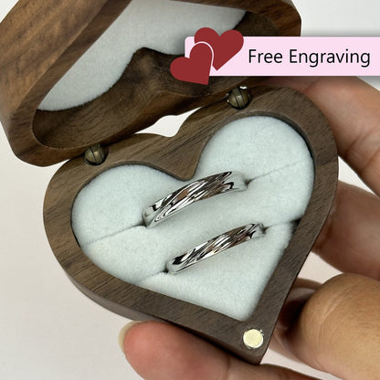 925 Sterling Silver Adjustable Ring Silver Wavey Design | “Ondral - CouplesPicks