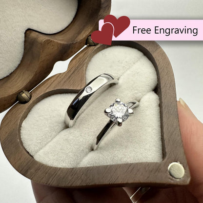 925 Sterling Silver Adjustable Ring – Simple Princess Design | “Calyra” - CouplesPicks