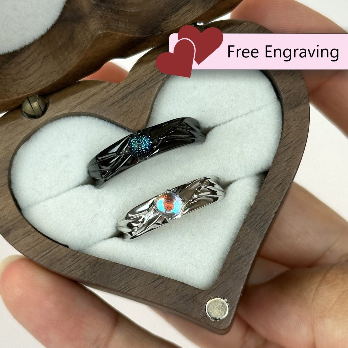 925 Sterling Silver Adjustable Ring Starry Night Celestial Design | “Veloryn - CouplesPicks