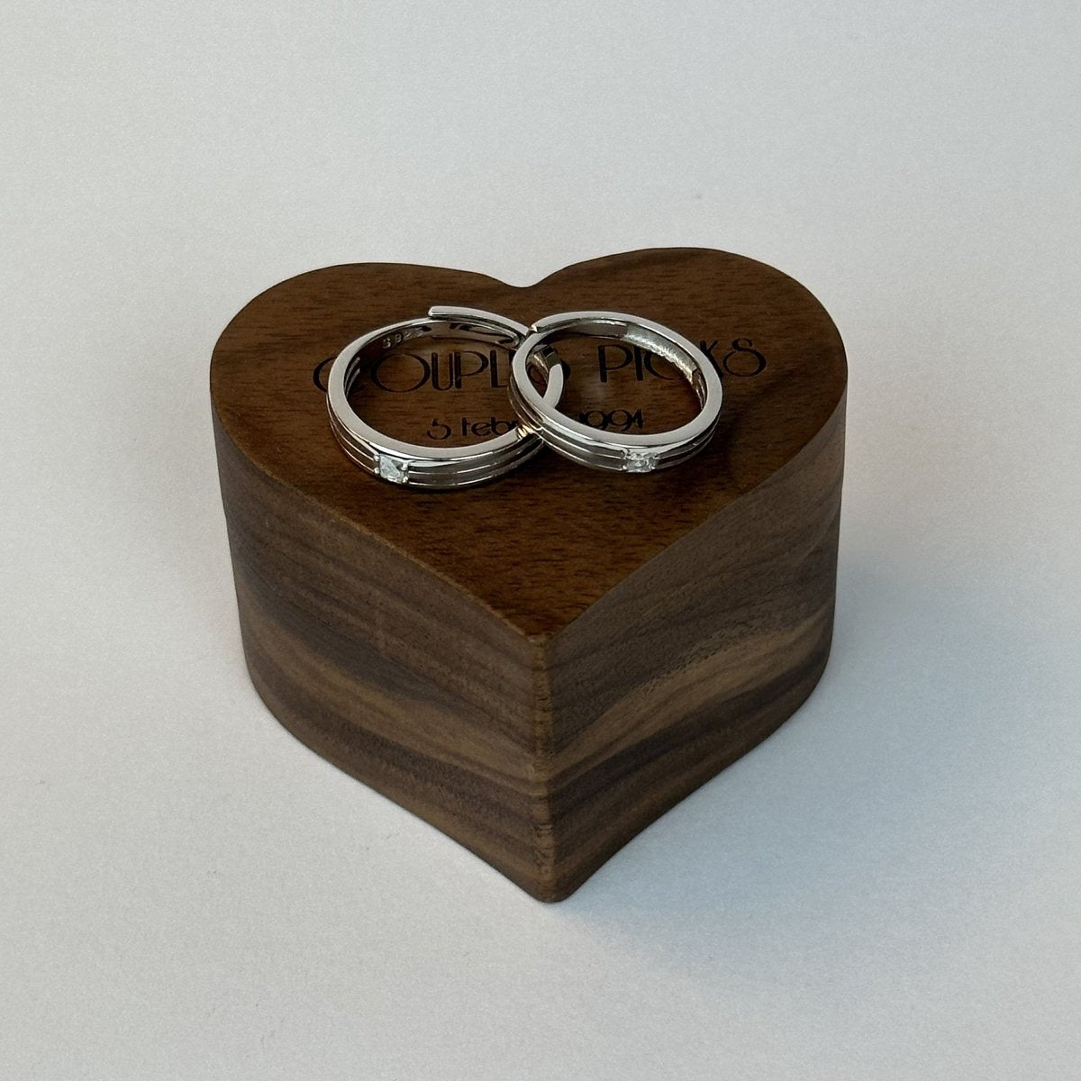 925 Sterling Silver Adjustable Ring Striped Design | “Theryn - CouplesPicks