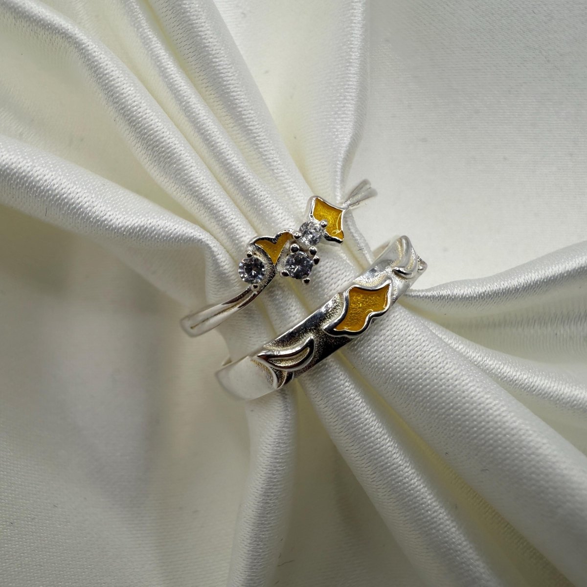 925 Sterling Silver Adjustable Ring Summer Vibes Design | “Aurielle - CouplesPicks