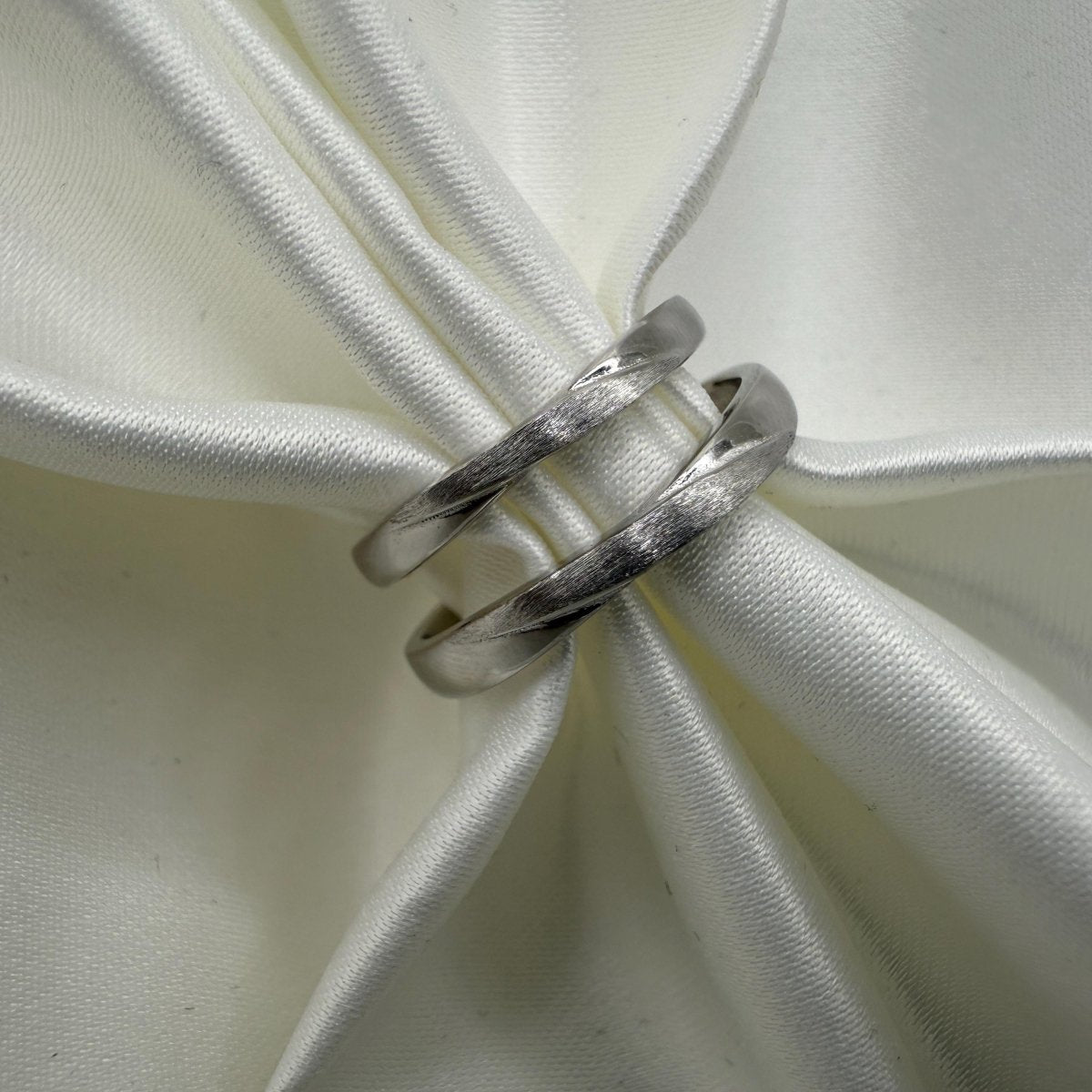 925 Sterling Silver Adjustable Ring Textured Path Design | “Argora - CouplesPicks