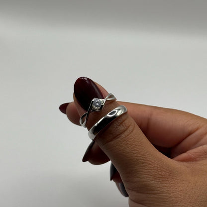 925 Sterling Silver Adjustable Ring – Twisted Heart Design | “Selvanyth” - CouplesPicks
