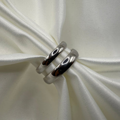 Aeloria Minimalist Dawn Band – 925 Sterling Silver - CouplesPicks