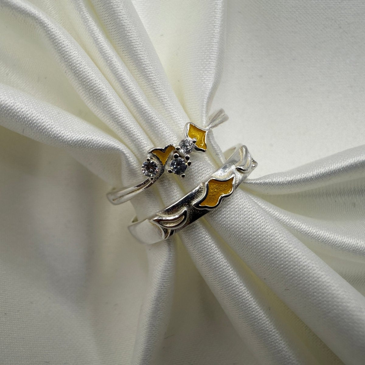 Aurielle 925 Sterling Silver Summer Zirconia Adjustable Ring - CouplesPicks