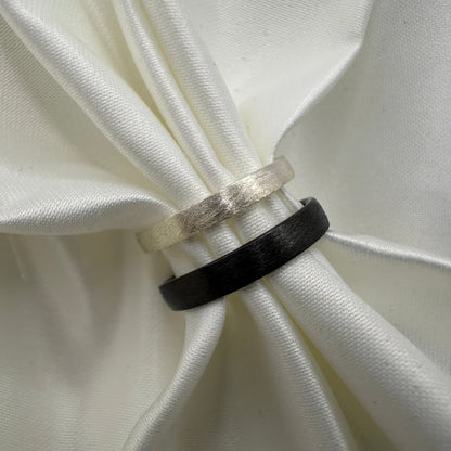 Cindral Ember Glow Adjustable Silver Ring - CouplesPicks