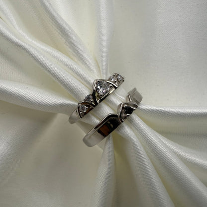 Cyranelle Knight & Princess - Adjustable 925 Silver Ring - CouplesPicks