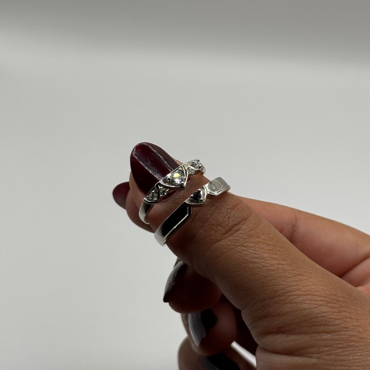 Cyranelle Knight & Princess - Adjustable 925 Silver Ring - CouplesPicks