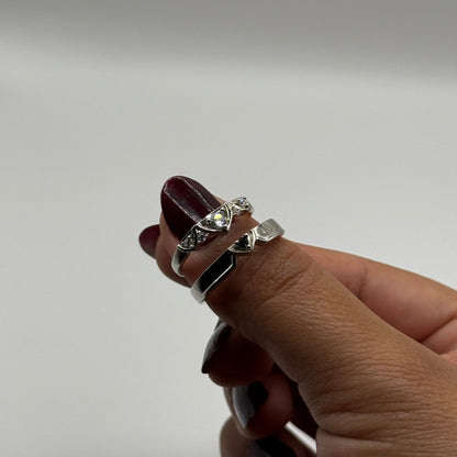 Cyranelle Knight & Princess - Adjustable 925 Silver Ring - CouplesPicks