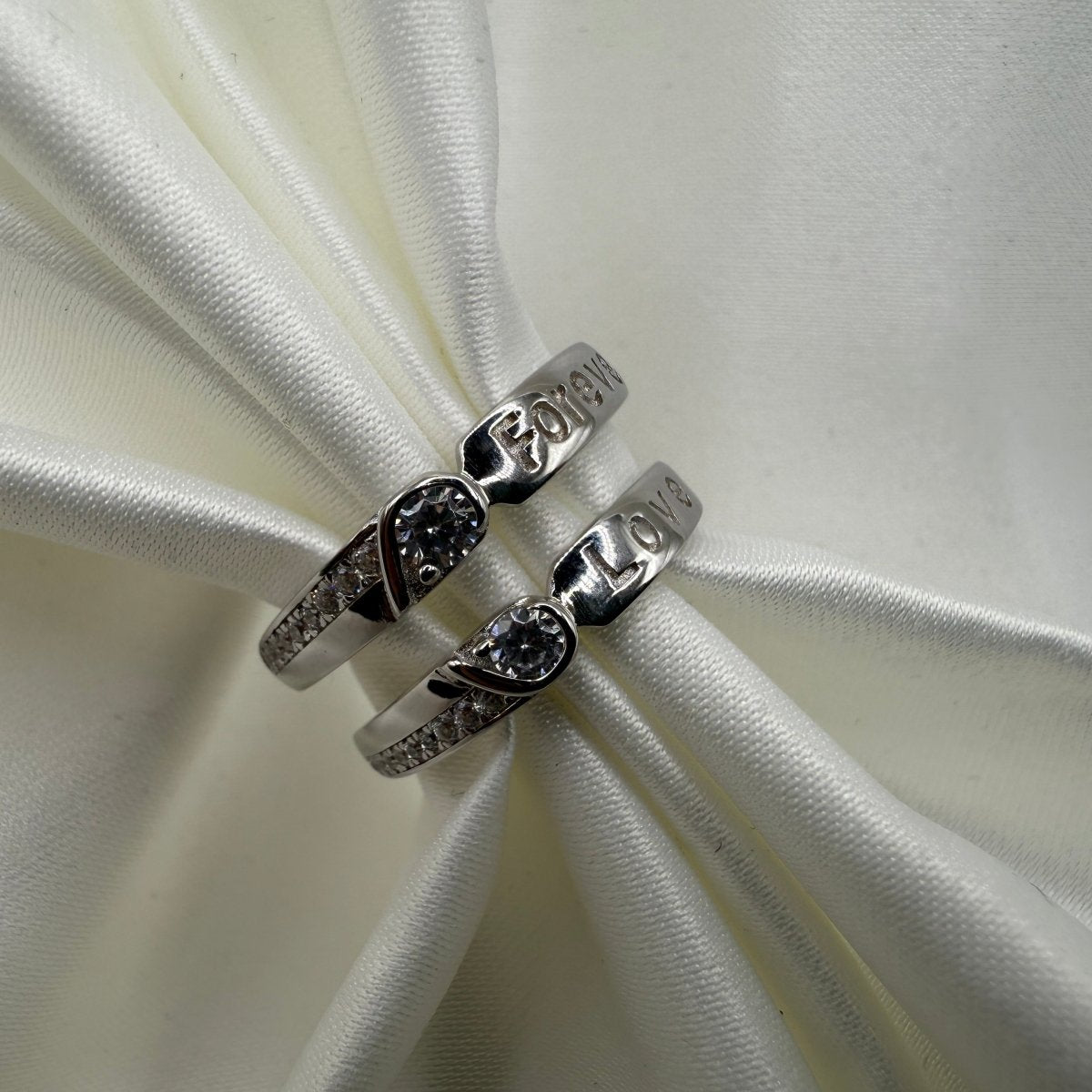 Lunareth Forever Love - Adjustable 925 Silver Ring - CouplesPicks