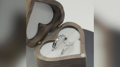 925 Sterling Silver Adjustable Couple Rings - Royalty-Themed Ring Set for Majestic Love