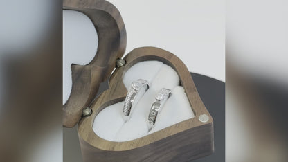 Adjustable 925 Sterling Silver Forever Love Couples Rings – Custom Engraved