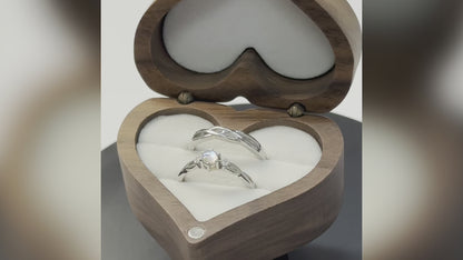 Adjustable 925 Sterling Silver Braided & Opal Couples Rings – Custom Engraved