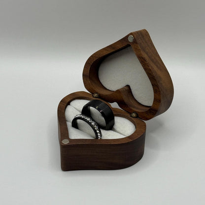 Stainless Steel Ring Black Celestial Design | “Starlight Row - CouplesPicks