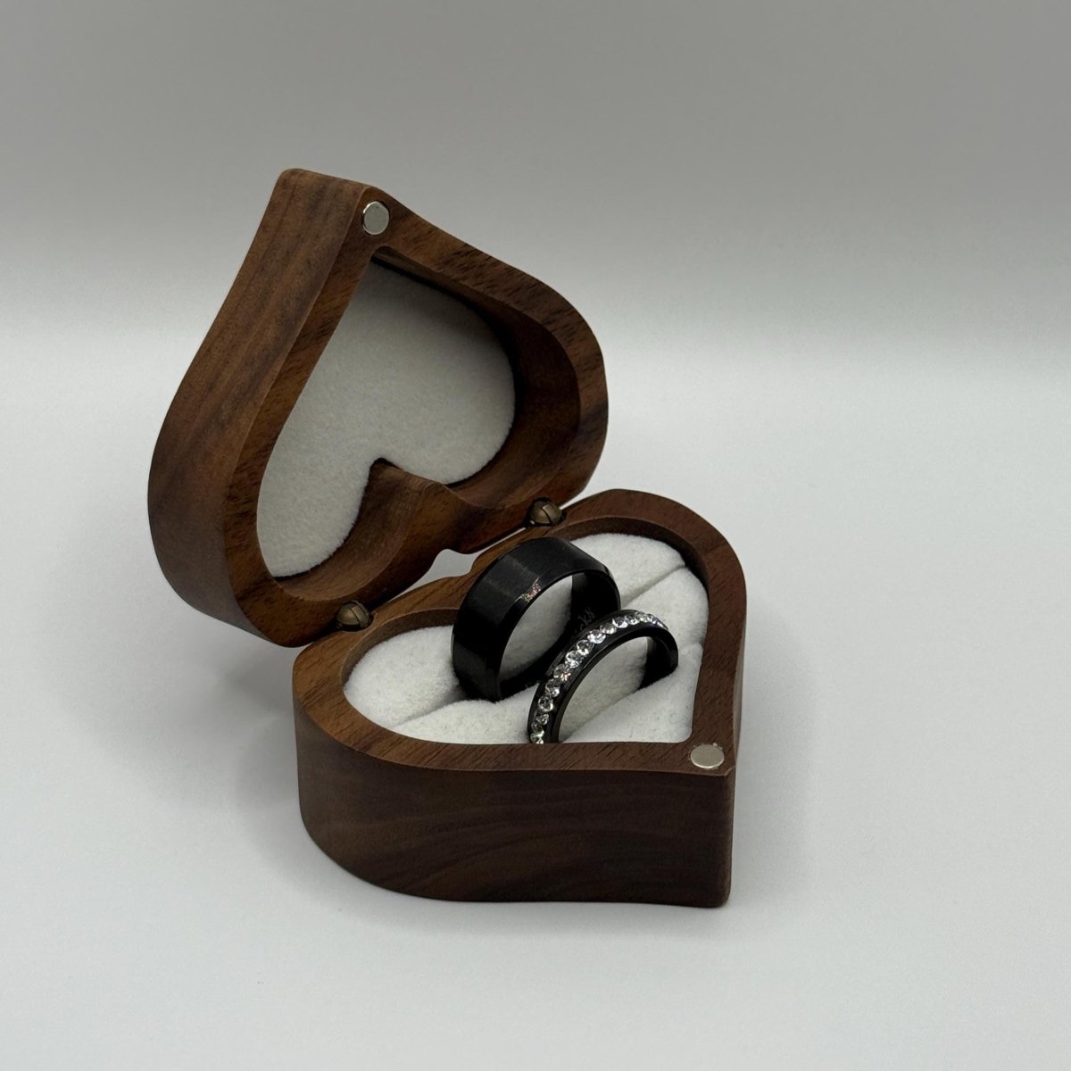 Stainless Steel Ring Black Celestial Design | “Starlight Row - CouplesPicks