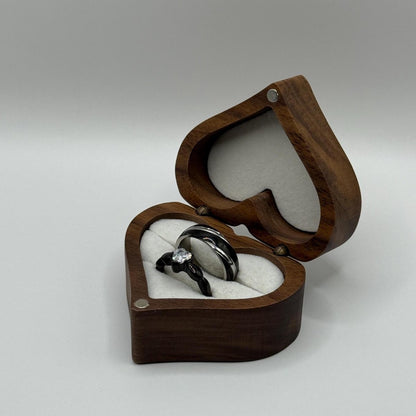 Stainless Steel Ring Black & Silver Design | “Lunar Knot - CouplesPicks