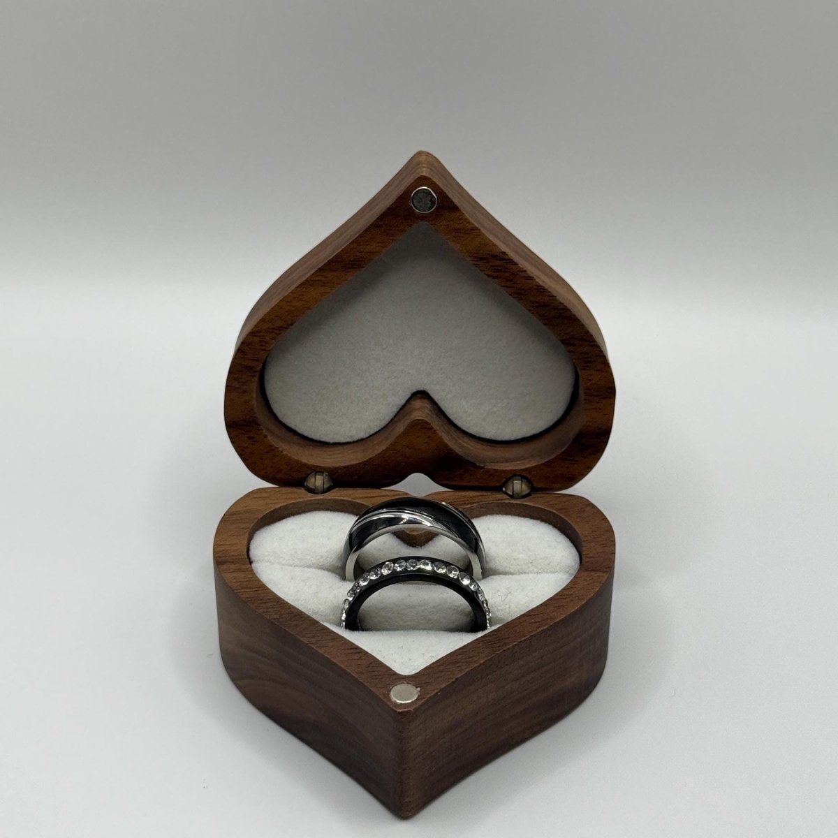 Stainless Steel Ring Black & Silver Design | “Twilight Spark - CouplesPicks