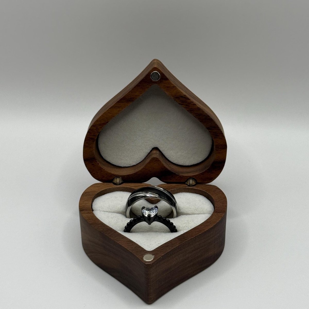 Stainless Steel Ring Black & Silver Design | “Zorynthia - CouplesPicks