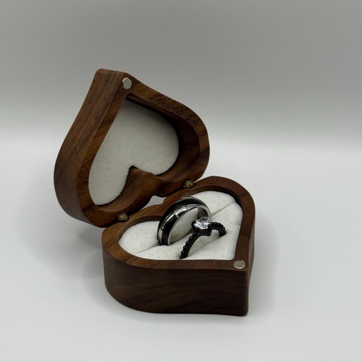 Stainless Steel Ring Black & Silver Design | “Zorynthia - CouplesPicks