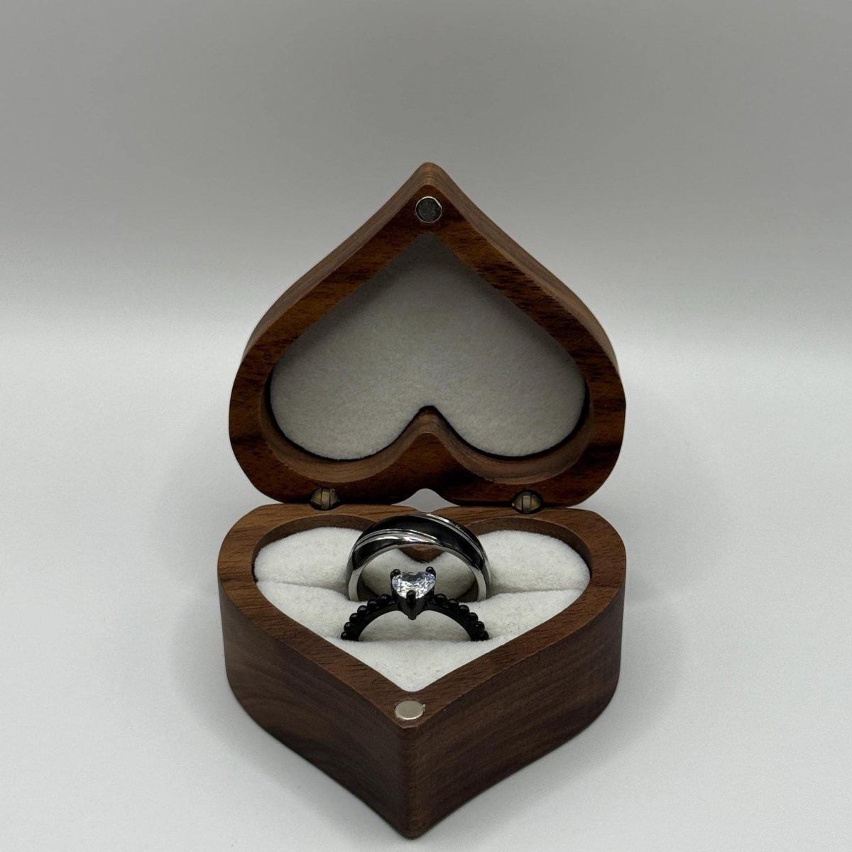 Stainless Steel Ring Black & Silver Design | “Zorynthia - CouplesPicks