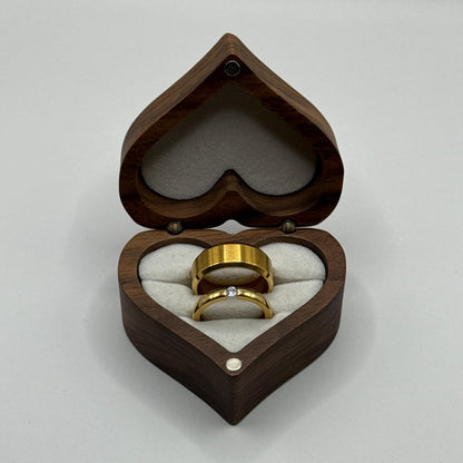 Stainless Steel Ring Gold Celestial Design | “Aurealis - CouplesPicks
