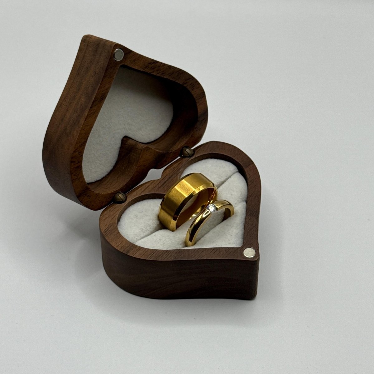 Stainless Steel Ring Gold Celestial Design | “Aurealis - CouplesPicks