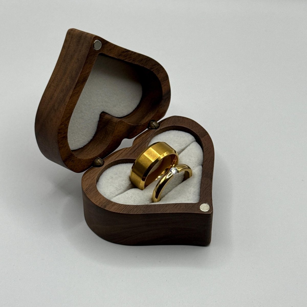 Stainless Steel Ring Gold Celestial Design | “Aurealis - CouplesPicks