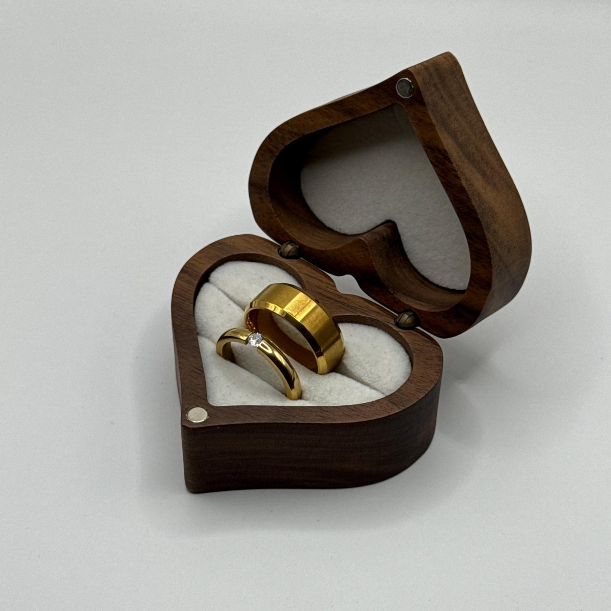 Stainless Steel Ring Gold Celestial Design | “Aurealis - CouplesPicks