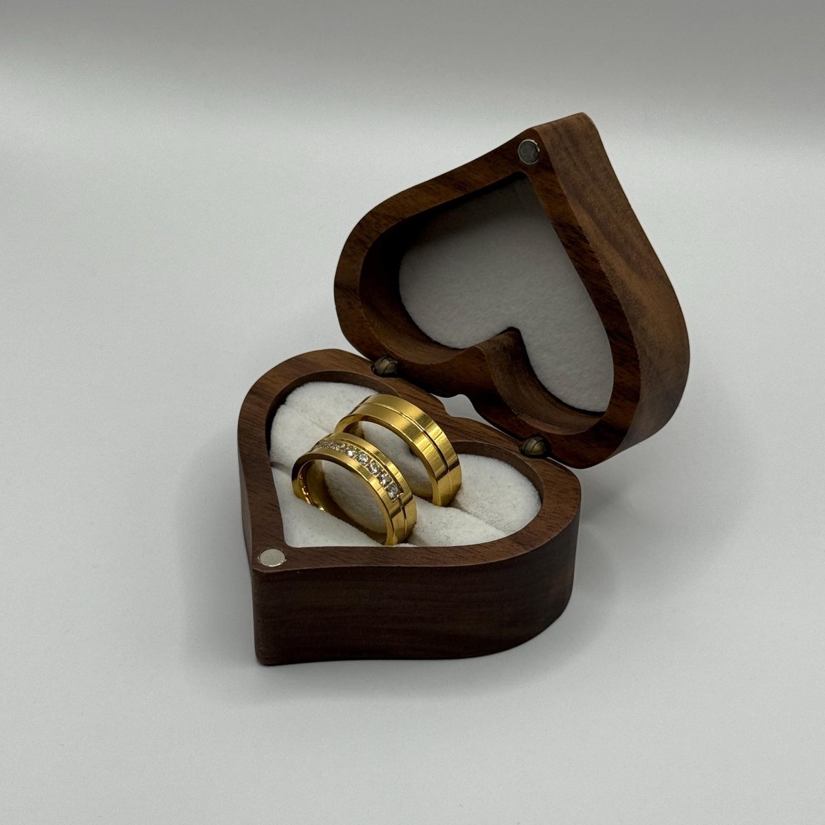 Stainless Steel Ring – Gold Couple Design | “Solare” - CouplesPicks