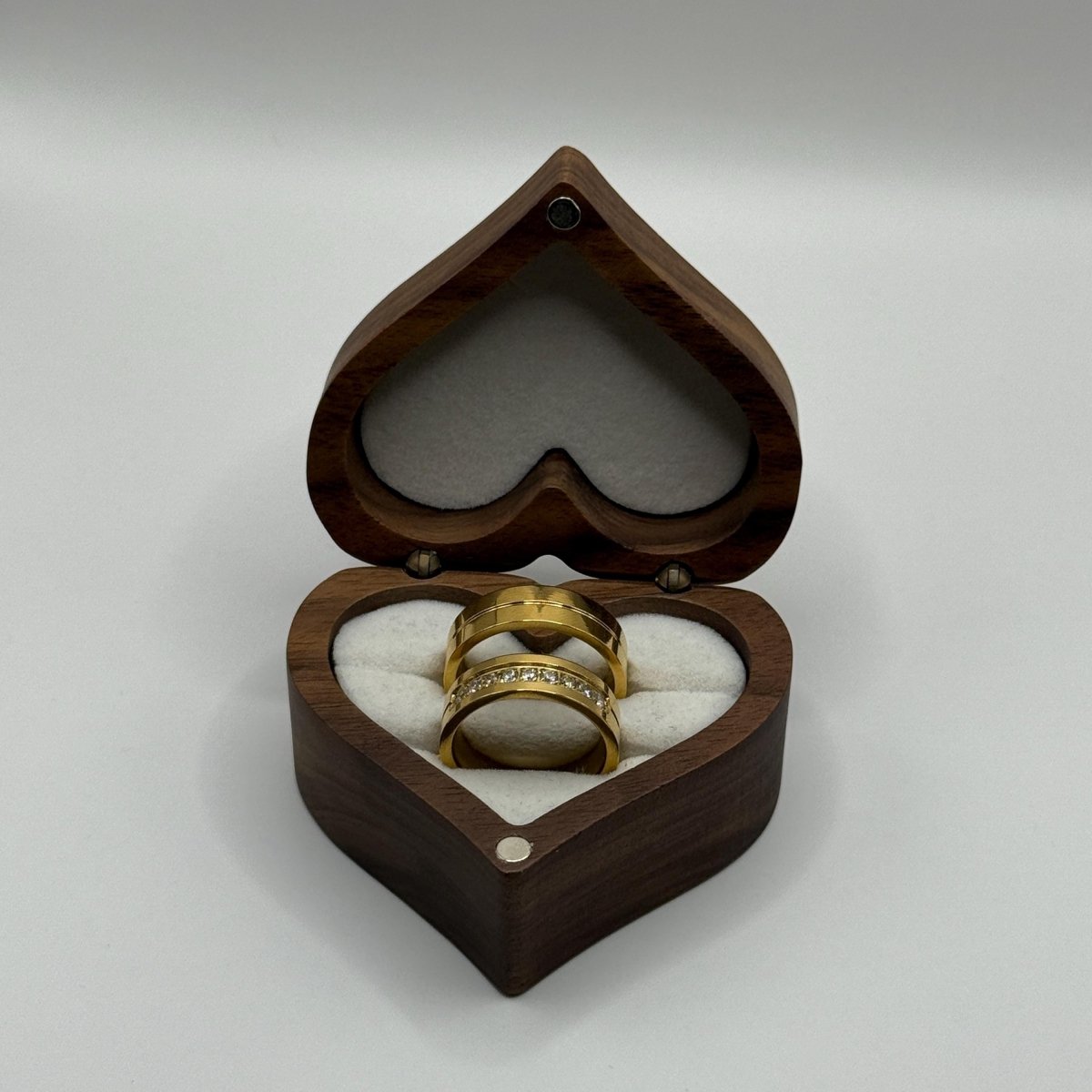 Stainless Steel Ring Gold Couple Design | “Solare - CouplesPicks
