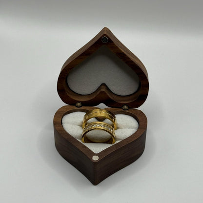 Stainless Steel Ring Gold Couple Design | “Solare - CouplesPicks
