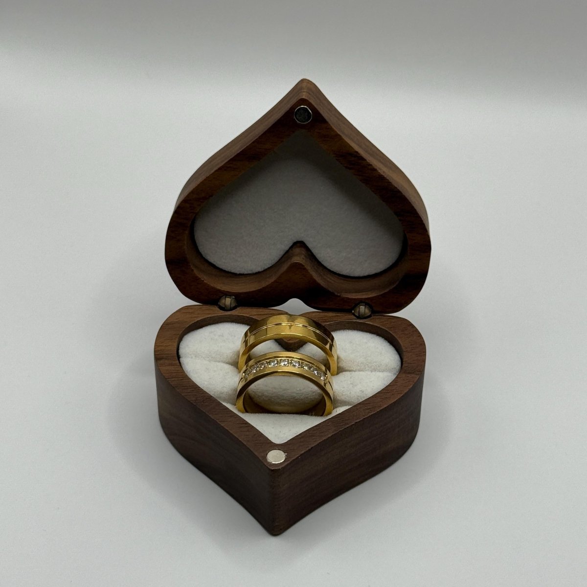Stainless Steel Ring Gold Couple Design | “Solare - CouplesPicks