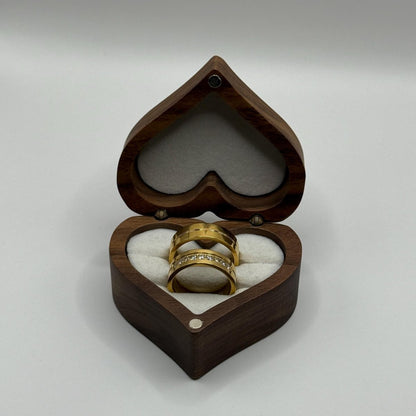 Stainless Steel Ring – Gold Couple Design | “Solare” - CouplesPicks