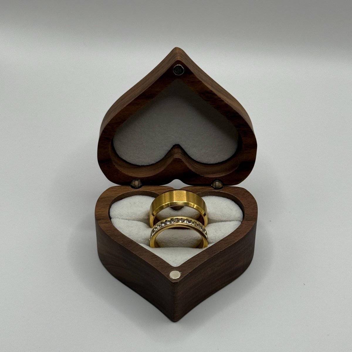 Stainless Steel Ring Gold Harmony Design | “Aurivian - CouplesPicks
